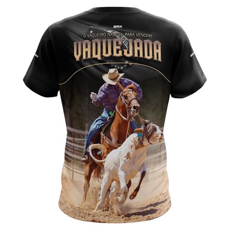 camisa de vaquejada preta